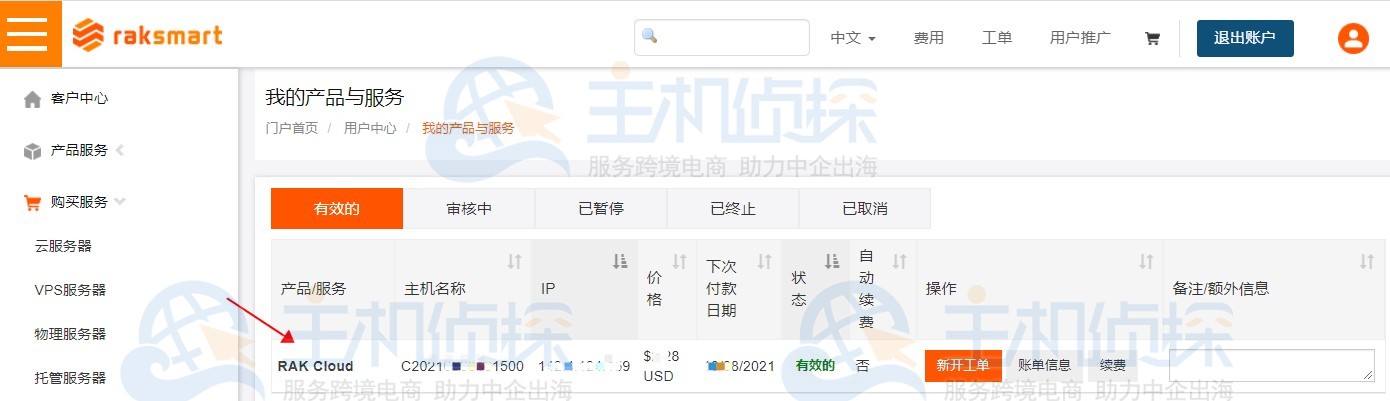 RAKsmart美国云服务器
