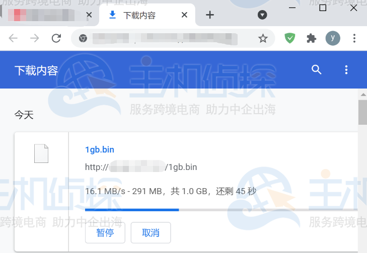 sharktech云服务器的网络下载速度测试