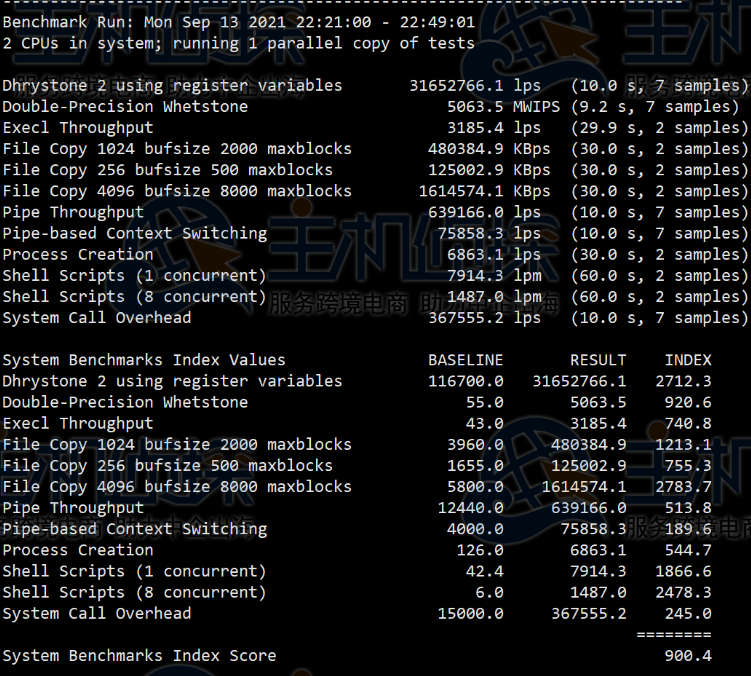 sharktech云服务器的跑分测试