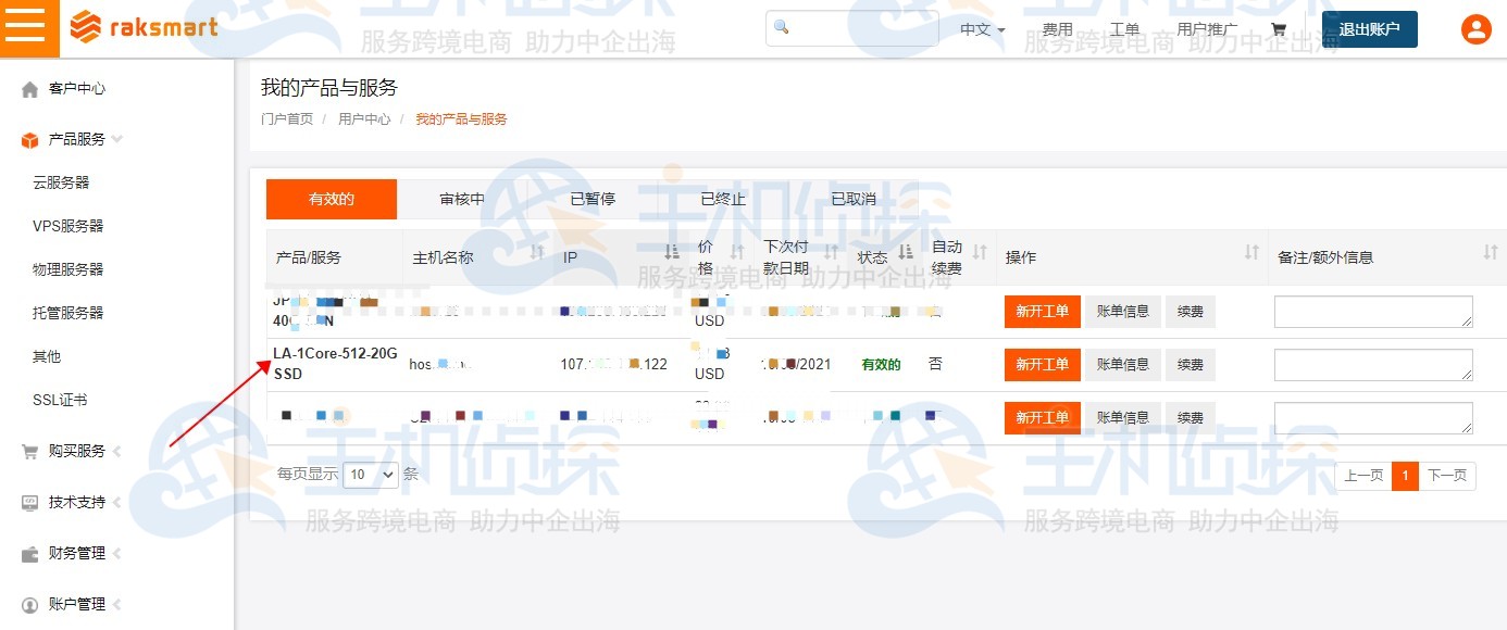 RAKsmart美国VPS服务器方案