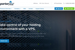 SpartanHost美国高防VPS的首页介绍