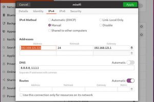 Ubuntu配置静态IP