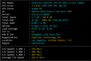 RAKsmart美国云服务器CPU和I/O读写