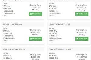 PacificRack虚拟服务器套餐