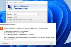 Windows 11远程桌面无法连接
