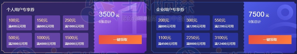 腾讯云双十一代金券