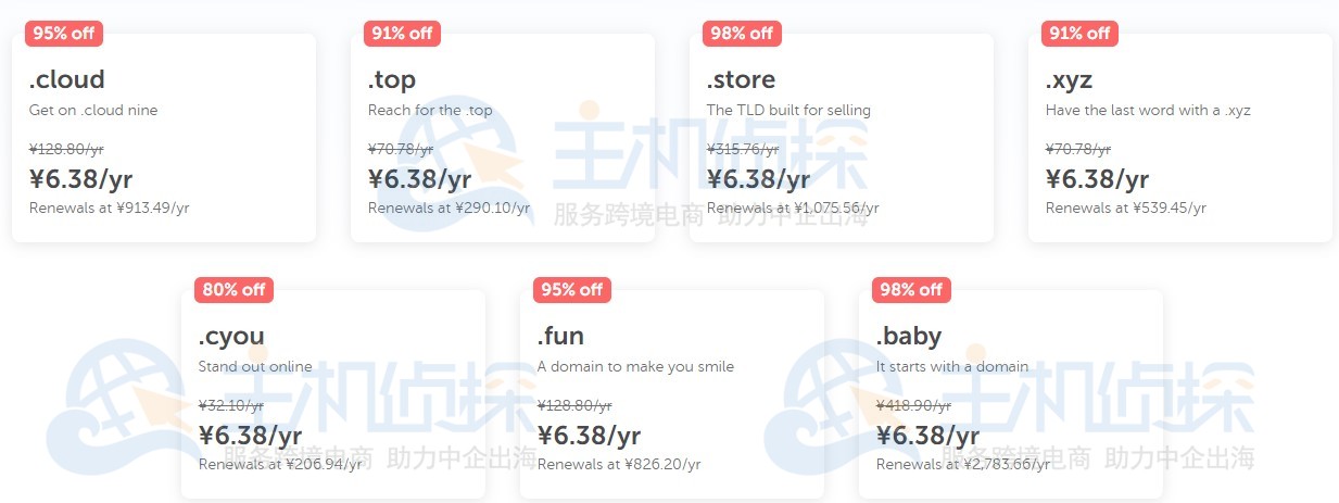 Namecheap99美分域名推荐