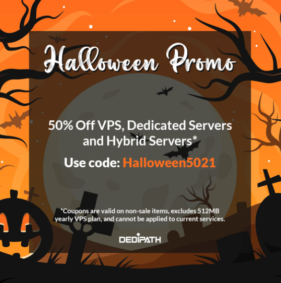 DediPath万圣节促销活动