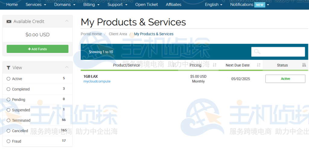 HawkHost云主机方案升级教程