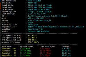 Megalayer菲律宾服务器CPU和I/O读写