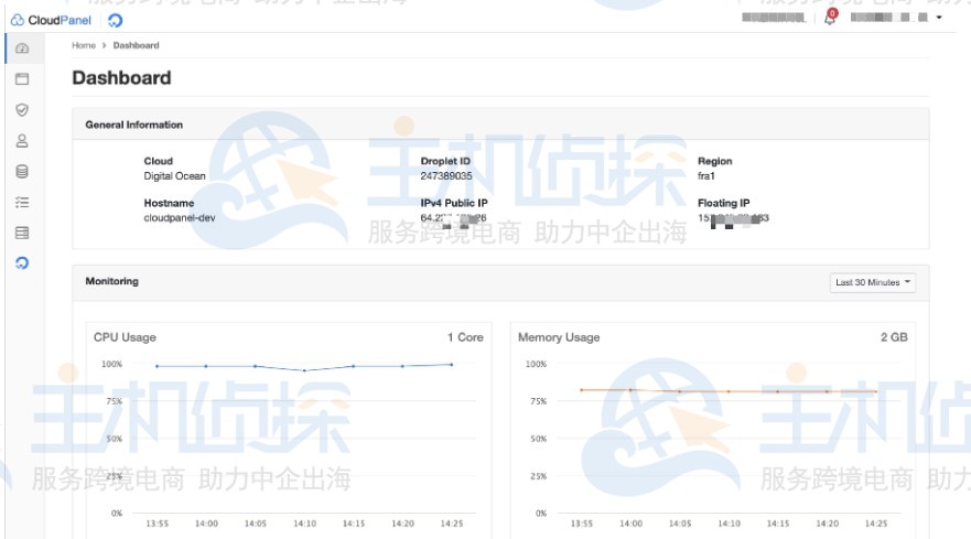 CloudPanel面板界面