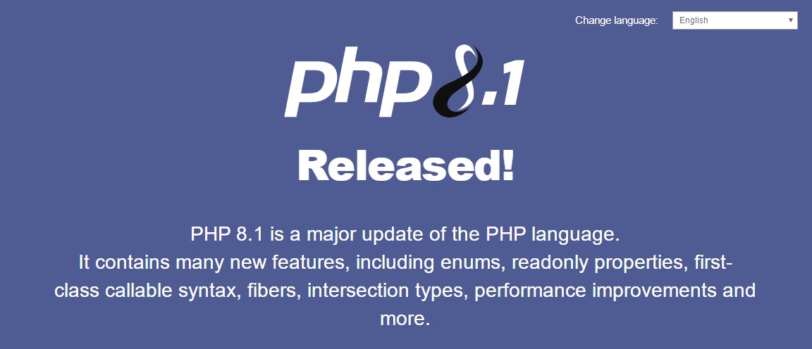PHP 8.1.0正式发布
