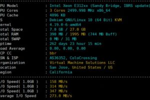 Virmach圣何塞机房便宜VPS性能测试