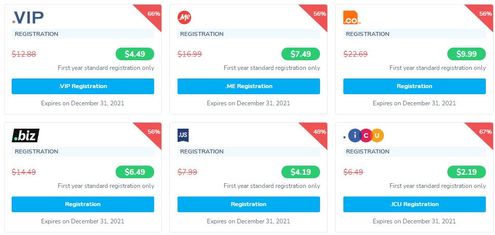 NameSilo优惠域名