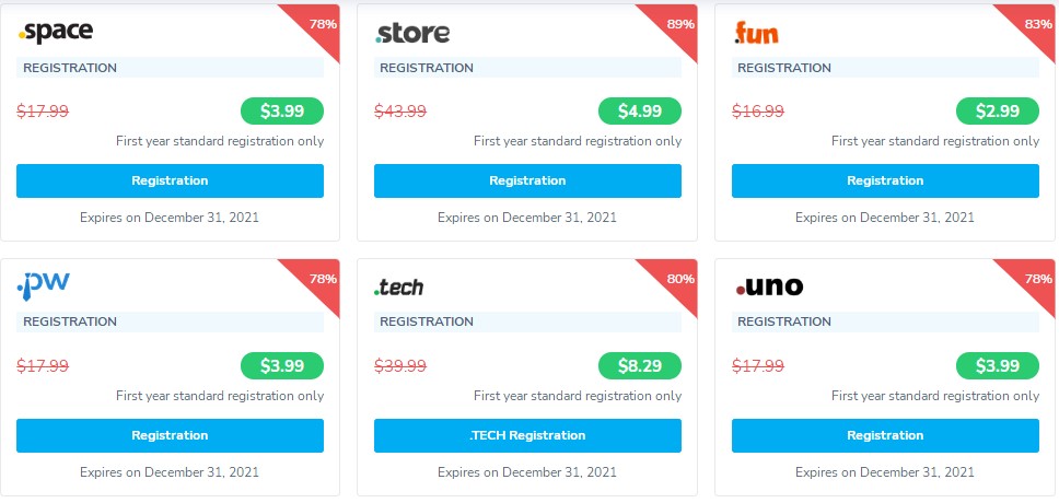 NameSilo优惠域名