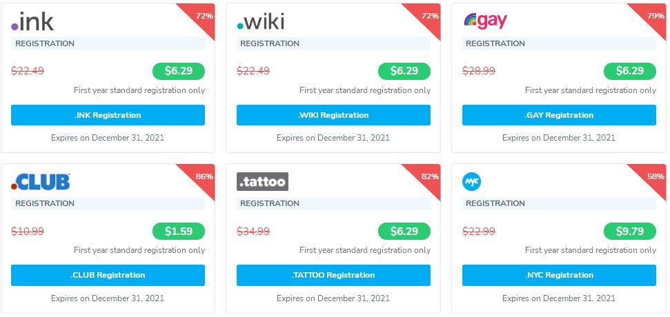 NameSilo优惠域名