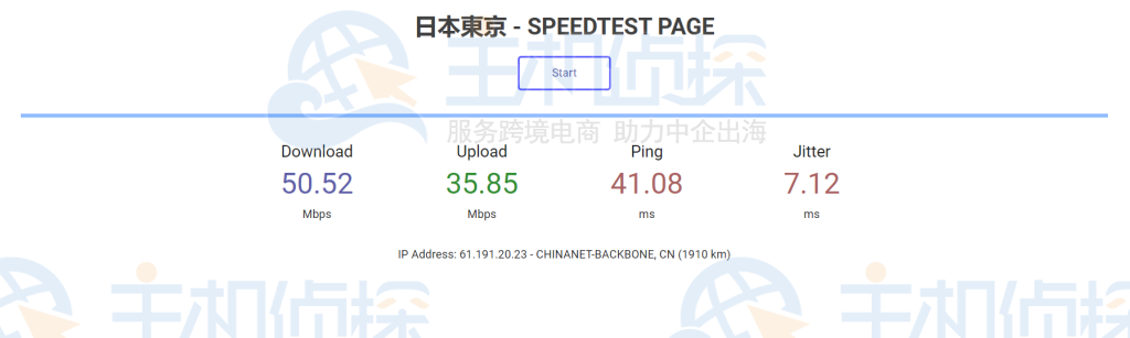 LOCVPS日本VPS下载测试