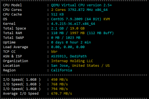 DediPath VPS主机圣何塞机房评测