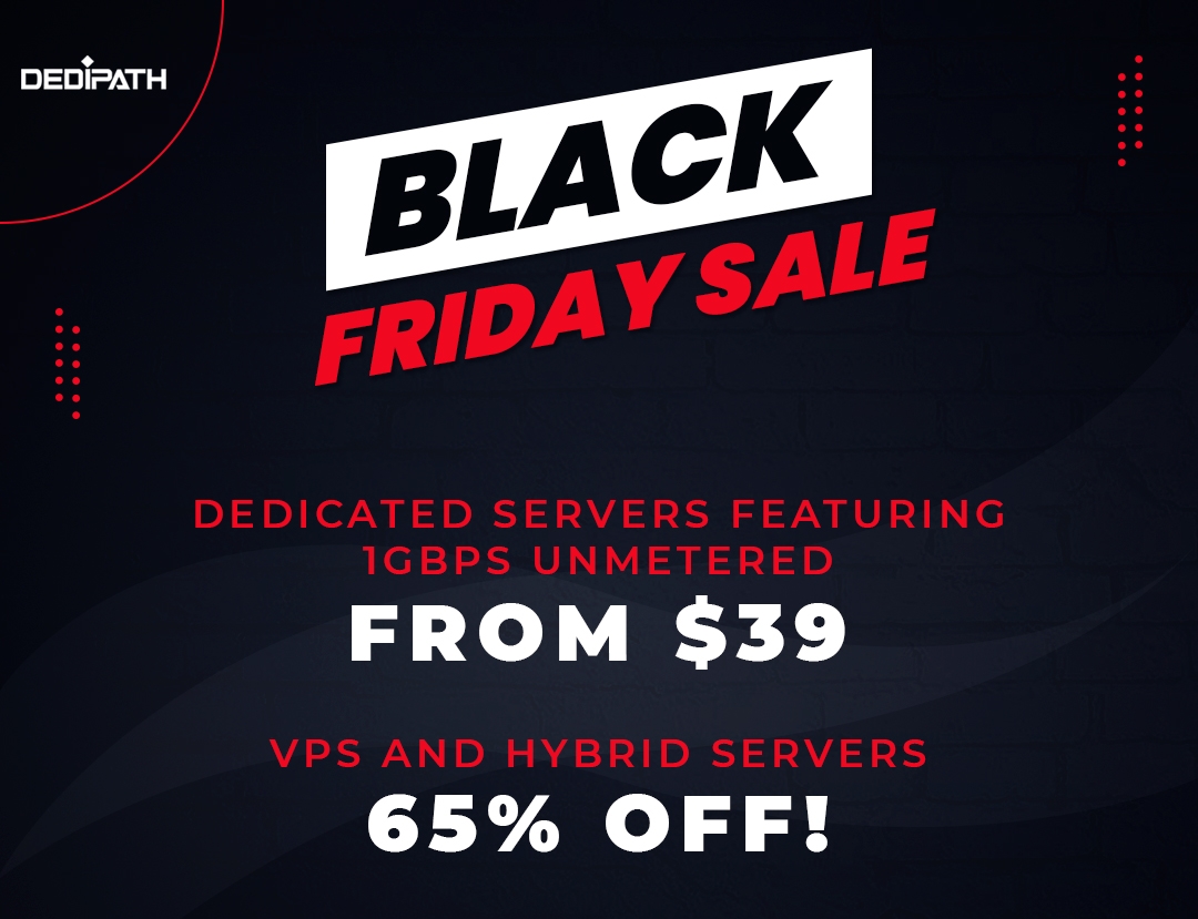 DediPath黑五活动盛大开启 美国VPS低至四五折 美国服务器仅需$39/月