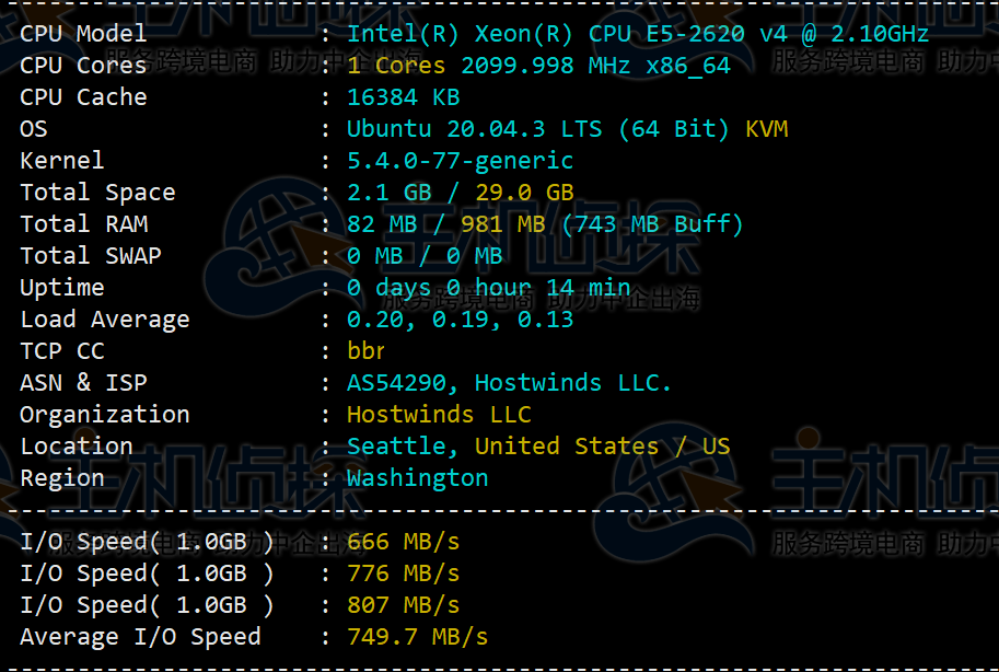 Hostwinds美国VPS评测