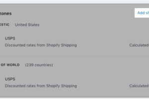 Shopify送货区域操作介绍