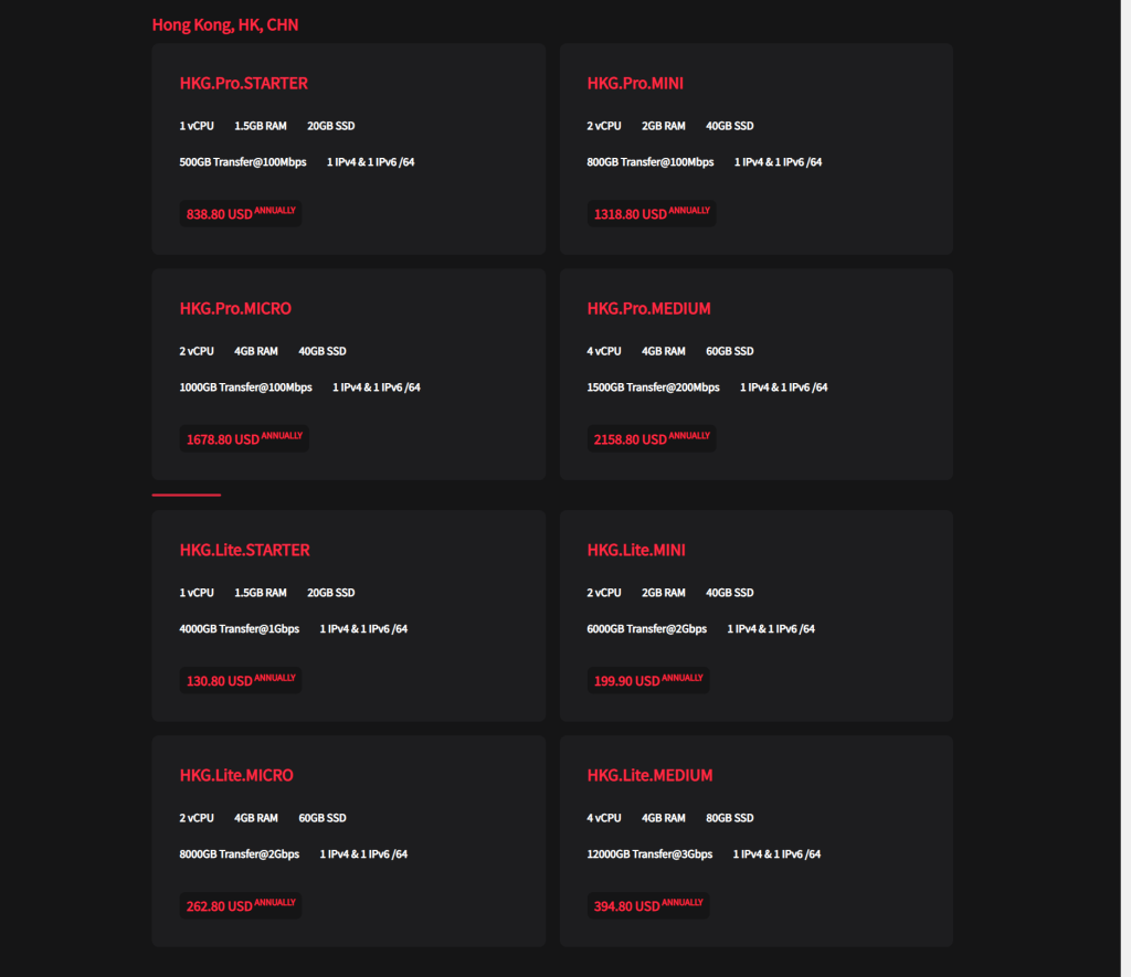 DMIT中国香港机房方案