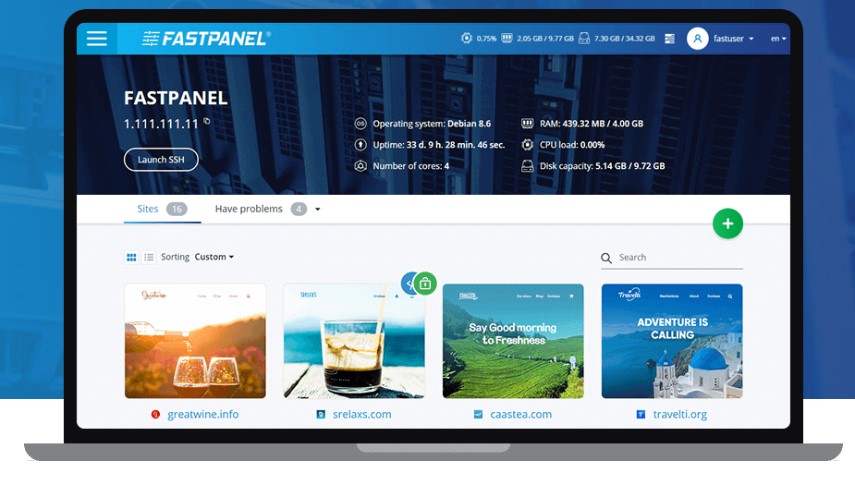 Ubuntu 20.04服务器安装配置FastPanel面板教程