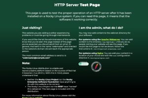 Rocky Linux安装配置Apache
