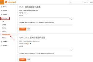 RAKsmart客户后台新增服务面板密码重置功能