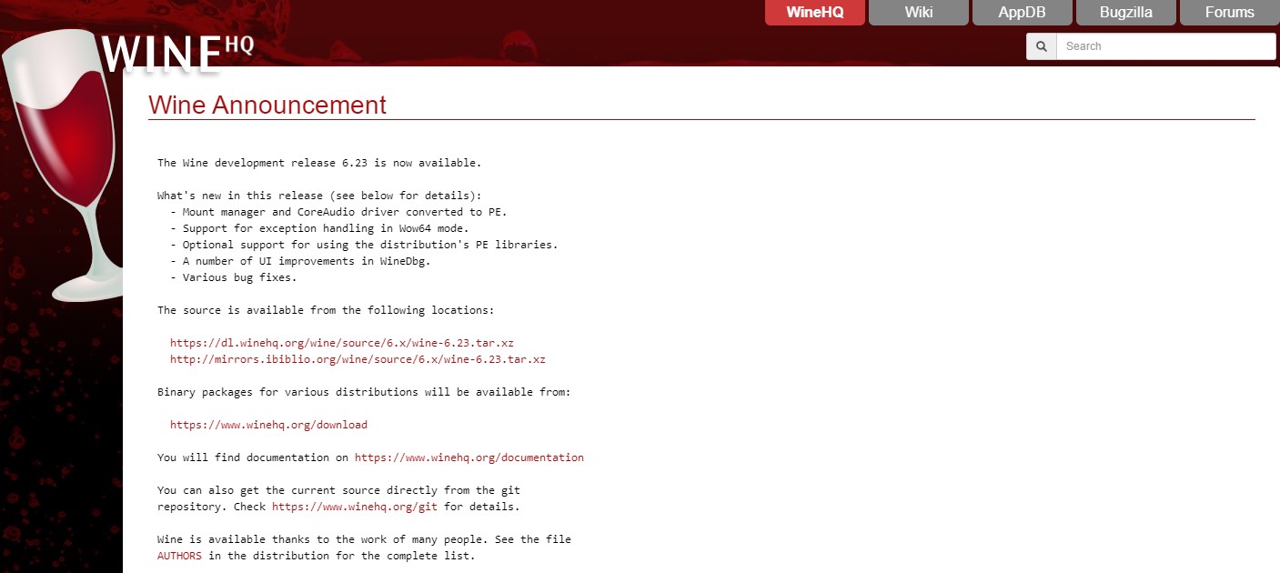 Wine 6.23正式版发布