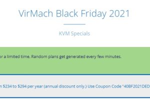 VirMach黑五套餐价格调整