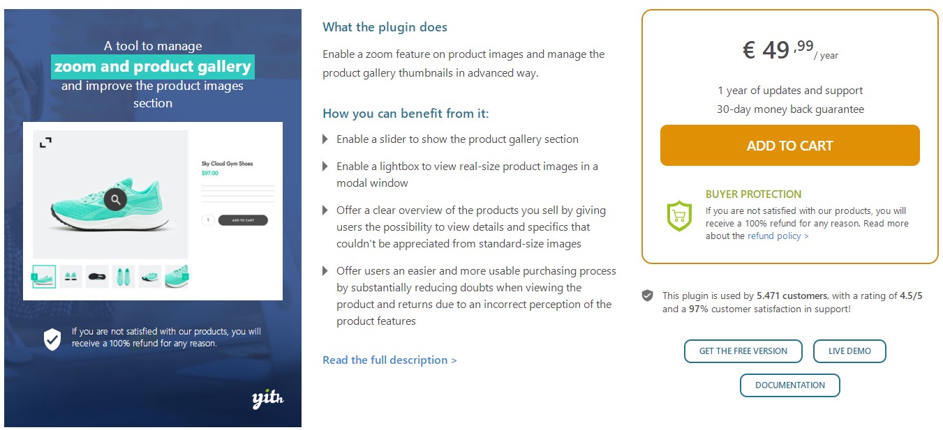 YITH WooCommerce Product Gallery & Image Zoom