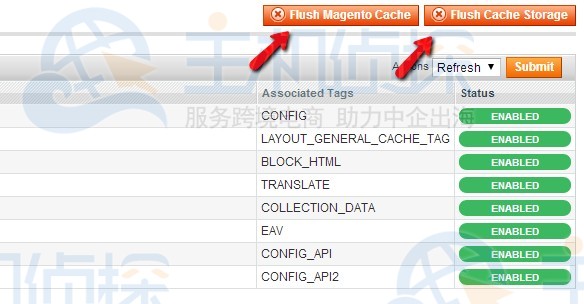 Magento外贸网站缓存清理