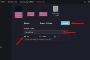 使用GUI在Linux中压缩文件夹