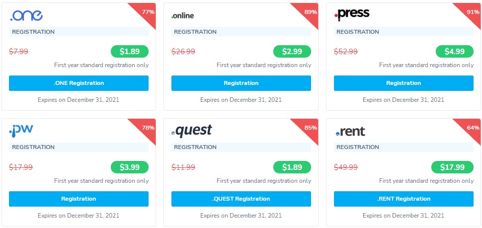 NameSilo域名购买优惠