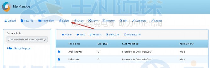 删除index.html文件