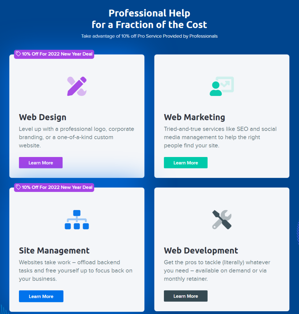 DreamHost其他建站服务10%折扣