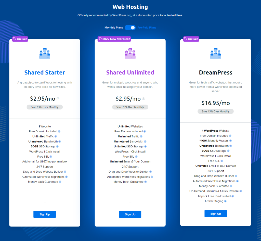 DreamHost虚拟主机79%折扣