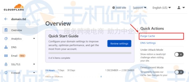 CloudFlare使用教程:怎么清除网站缓存