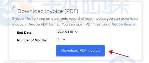 DreamHost主机电子发票在哪里查看和下载