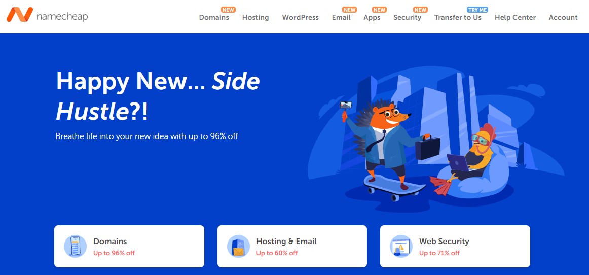 Namecheap2022年新年活动