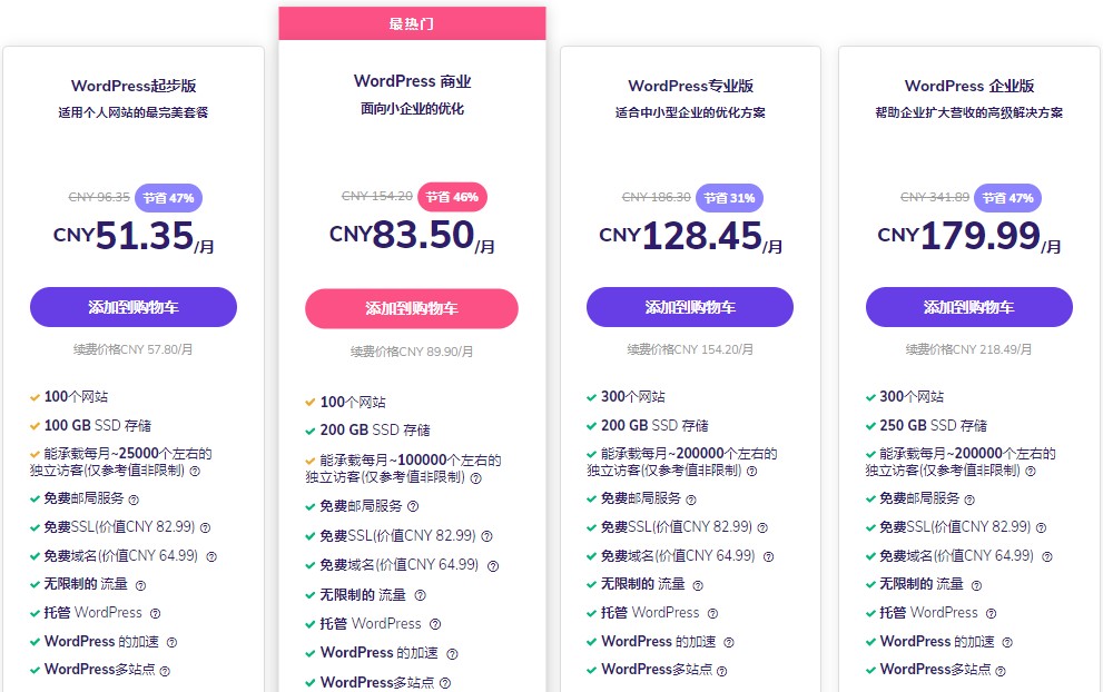 Hostinger WordPress主机方案