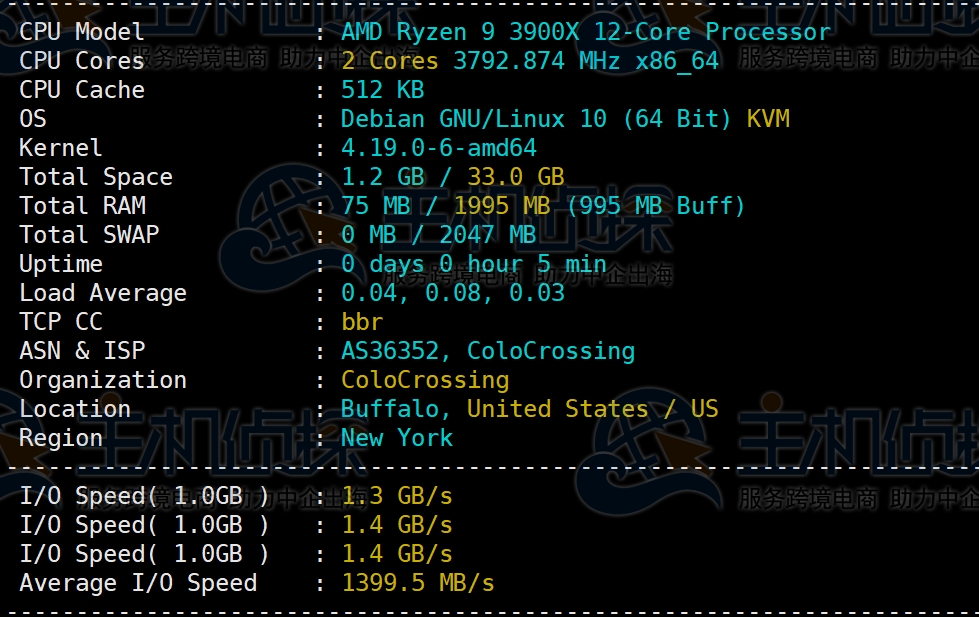 RackNerd AMD Ryzen VPS纽约机房评测