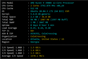 RackNerd AMD Ryzen VPS亚特兰大机房评测