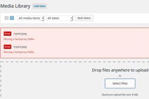 Missing a temporary folder