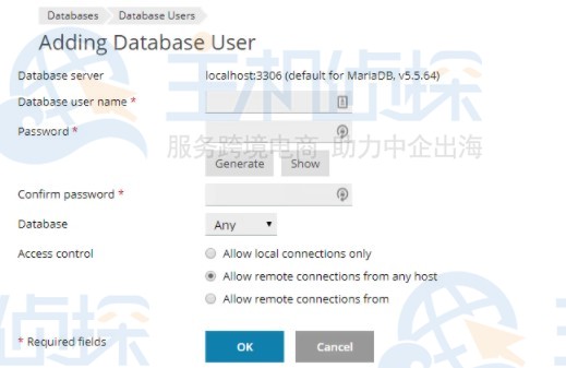 Plesk控制面板如何管理数据库用户