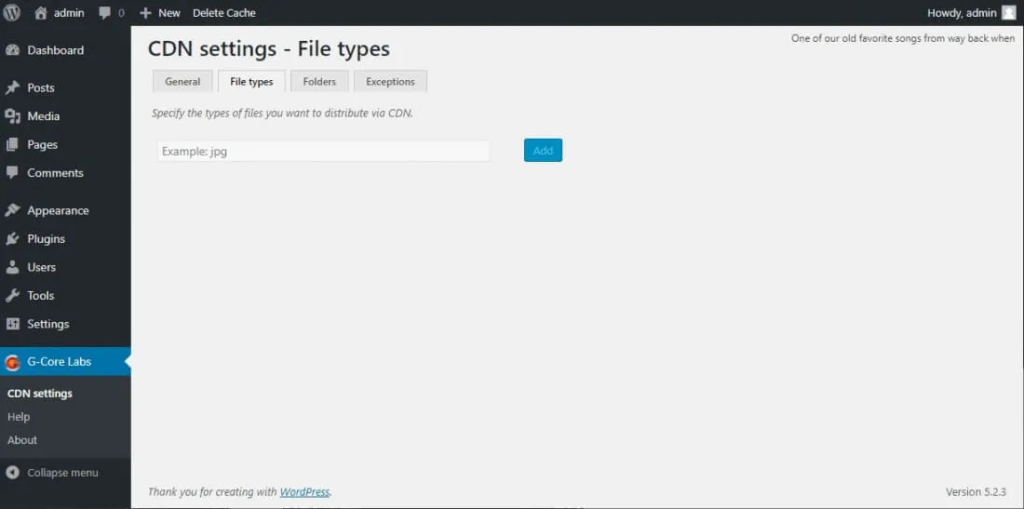 Gcorelabs WordPress网站与CDN集成