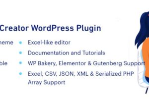 WordPress表格和图标插件wpDataTables功能介绍