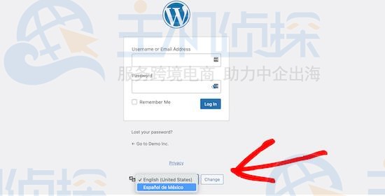 WordPress登录界面的语言切换器如何取消