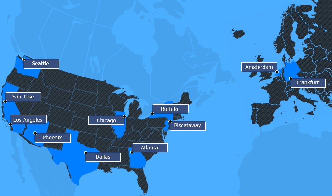 VirMach便宜VPS有哪些机房可选
